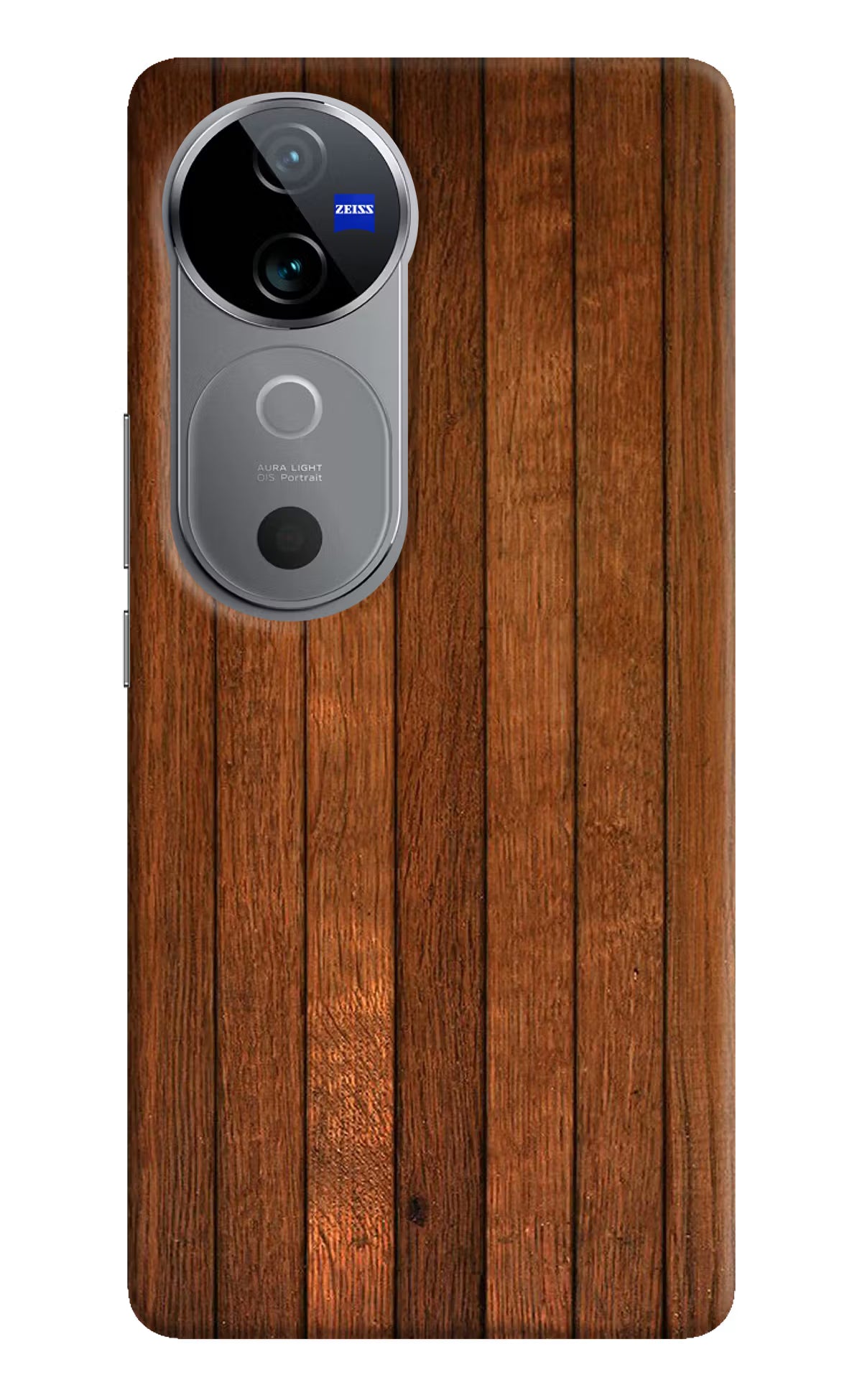 Wooden Artwork Bands Vivo V40 5G Hard Case Back Cover by Casekaro