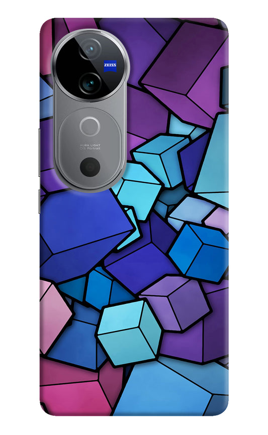 Cubic Abstract Vivo V40 5G Back Cover