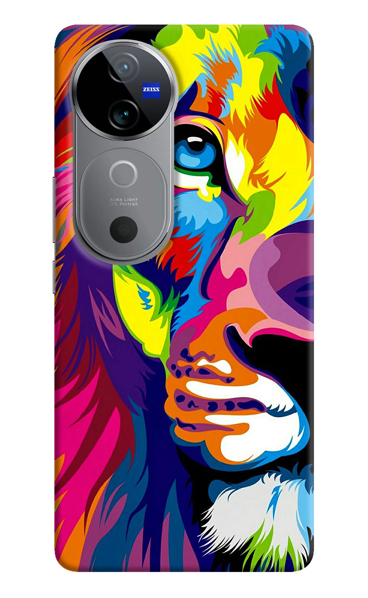 Lion Half Face Vivo V40 5G Back Cover