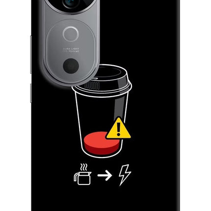 Coffee Vivo V40 5G Hard Case Back Cover by Casekaro