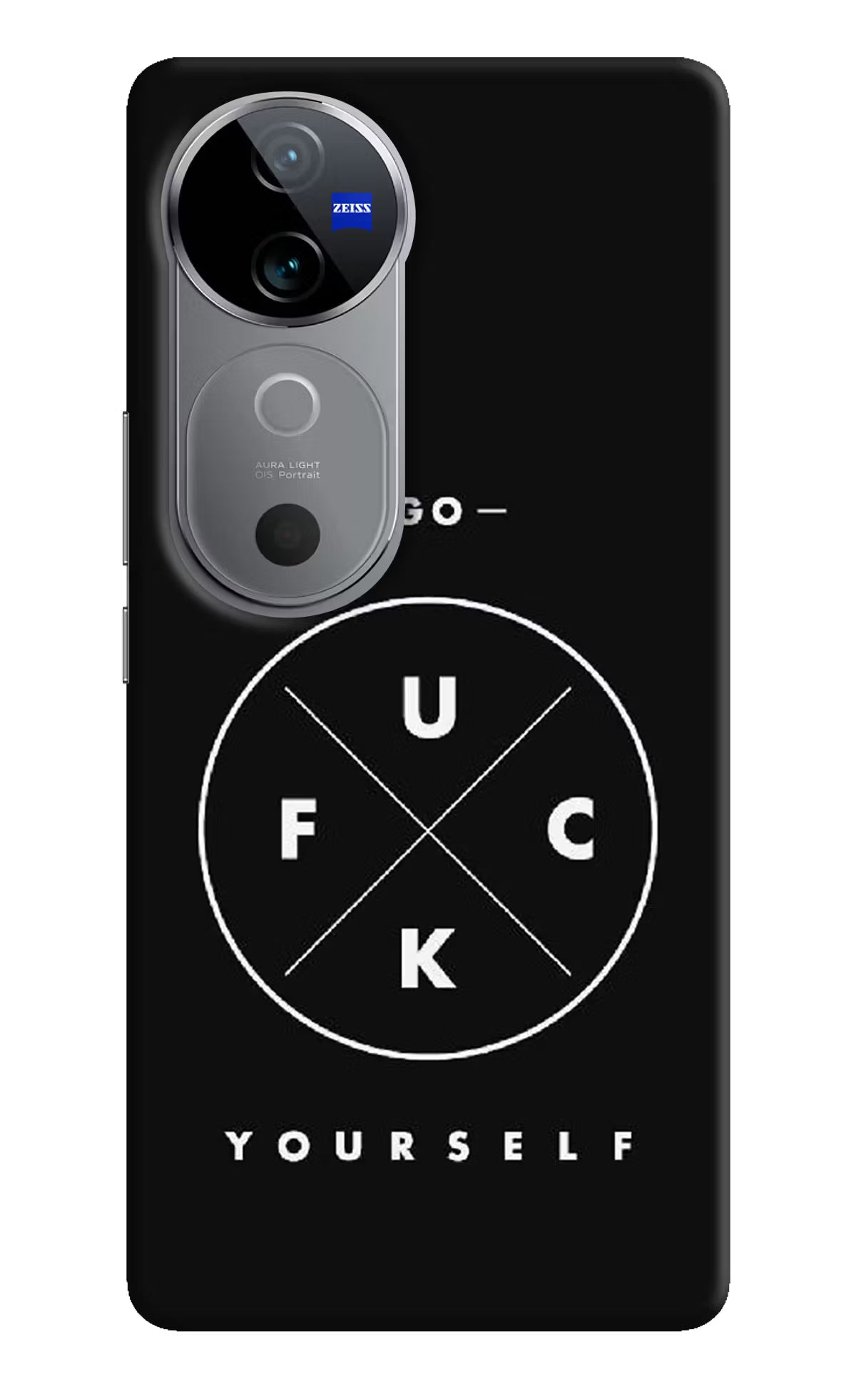 Go Fuck Yourself Vivo V40 5G Hard Case Back Cover by Casekaro