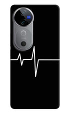 Heart Beats Vivo V40 5G Hard Case Back Cover by Casekaro