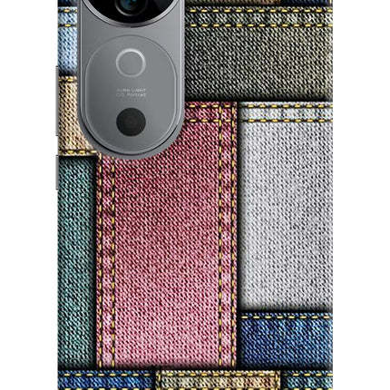 Multicolor Jeans Vivo V40 5G Hard Case Back Cover by Casekaro