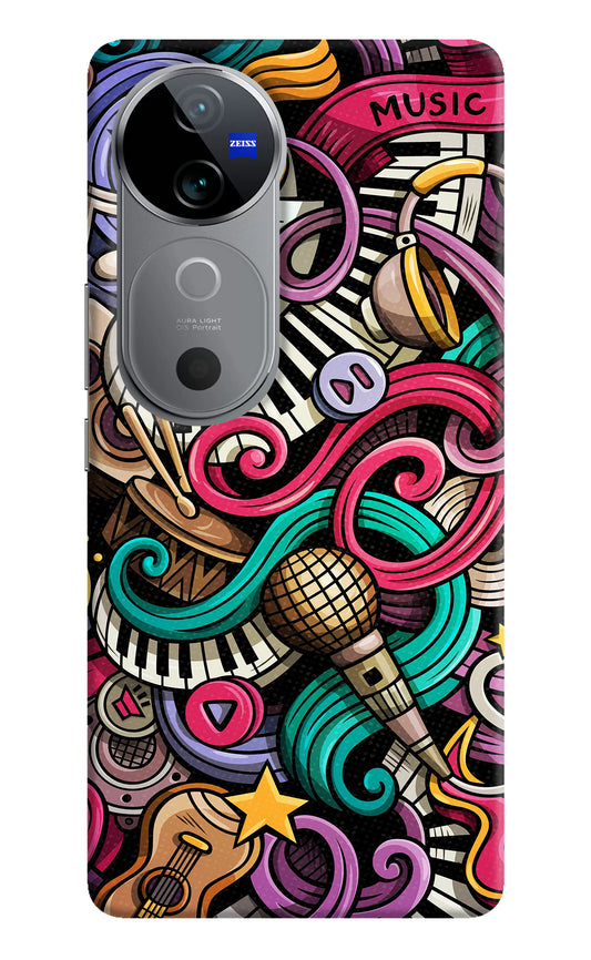 Music Abstract Vivo V40 5G Back Cover