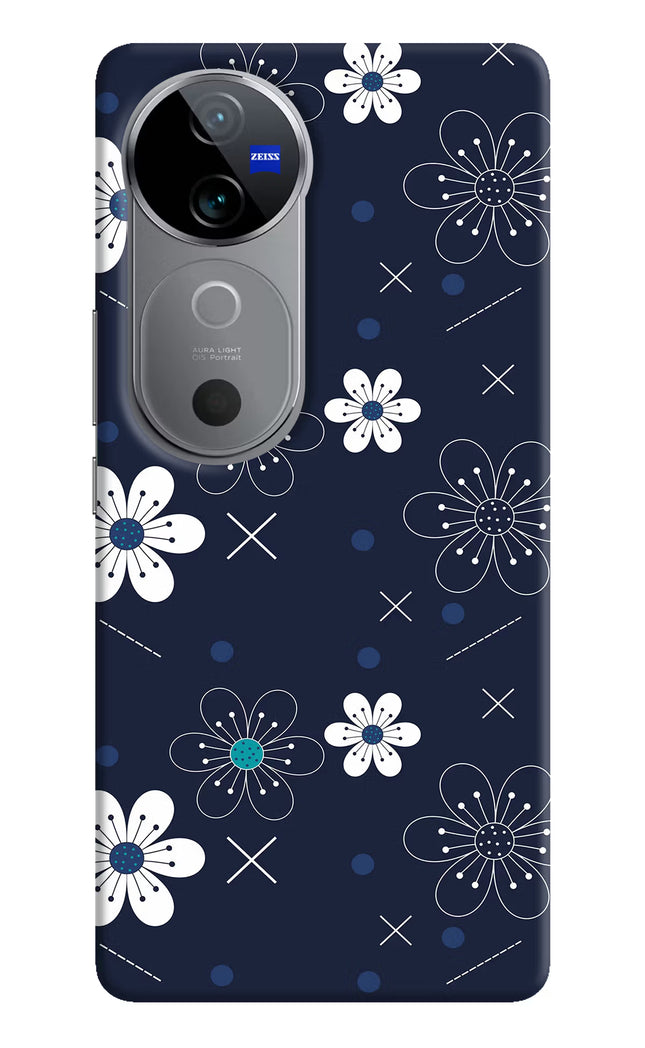 Flowers Vivo V40 5G Hard Case Back Cover by Casekaro