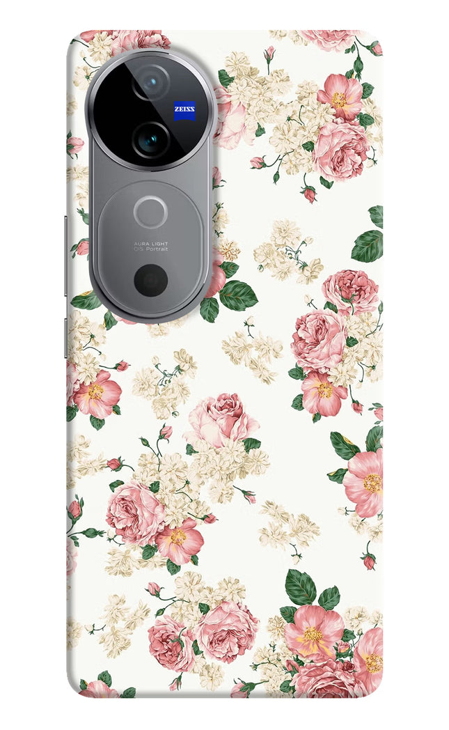 Flowers Vivo V40 5G Hard Case Back Cover by Casekaro