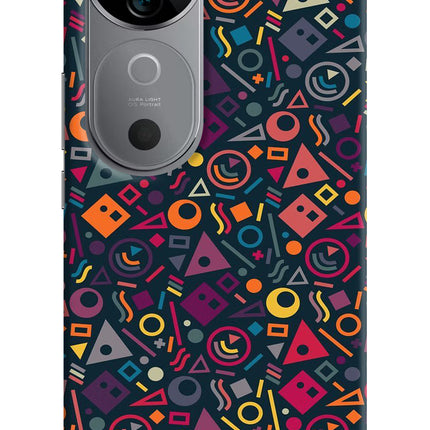 Geometric Abstract Vivo V40 5G Hard Case Back Cover by Casekaro
