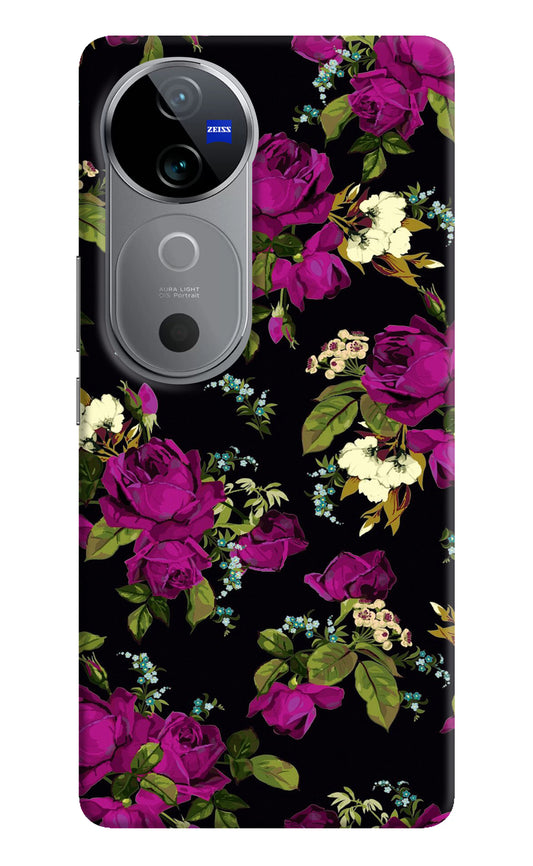 Flowers Vivo V40 5G Back Cover