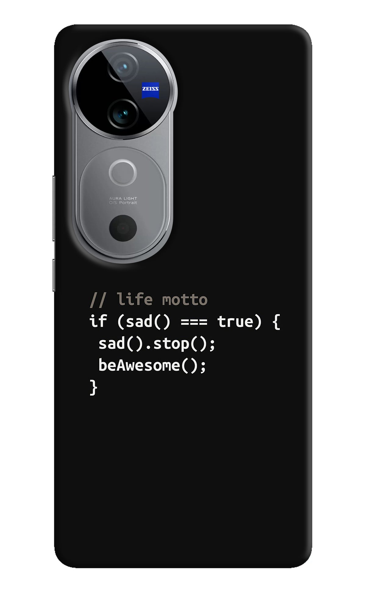 Life Motto Code Vivo V40 5G Back Cover