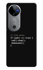 Life Motto Code Vivo V40 5G Hard Case Back Cover by Casekaro