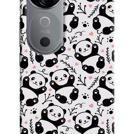 Cute Panda Vivo V40 5G Hard Case Back Cover by Casekaro