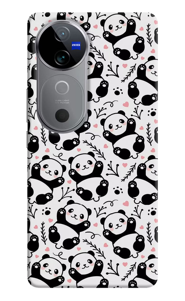 Cute Panda Vivo V40 5G Hard Case Back Cover by Casekaro