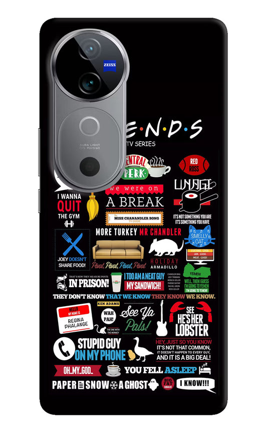 FRIENDS Vivo V40 5G Hard Case Back Cover by Casekaro