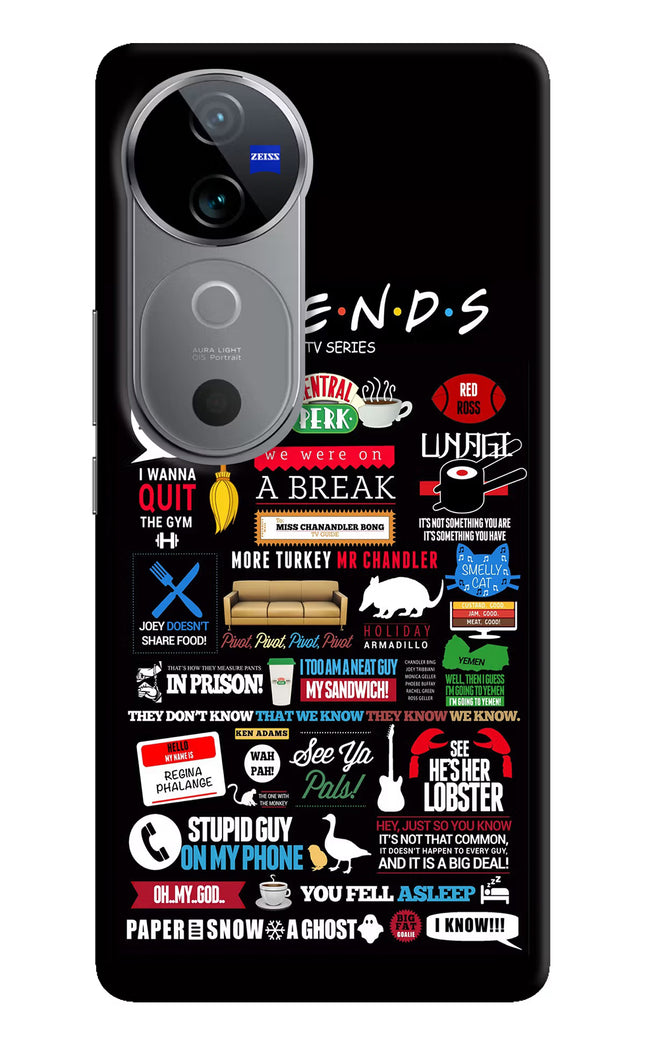 FRIENDS Vivo V40 5G Hard Case Back Cover by Casekaro