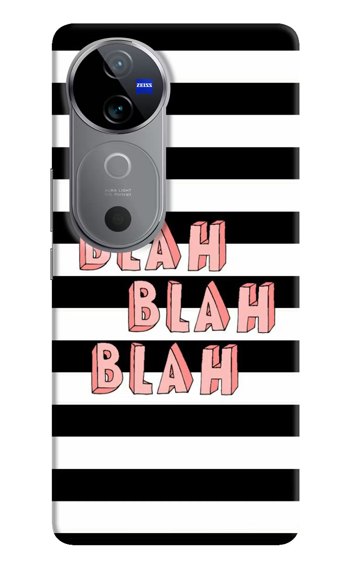 Blah Blah Blah Vivo V40 5G Hard Case Back Cover by Casekaro