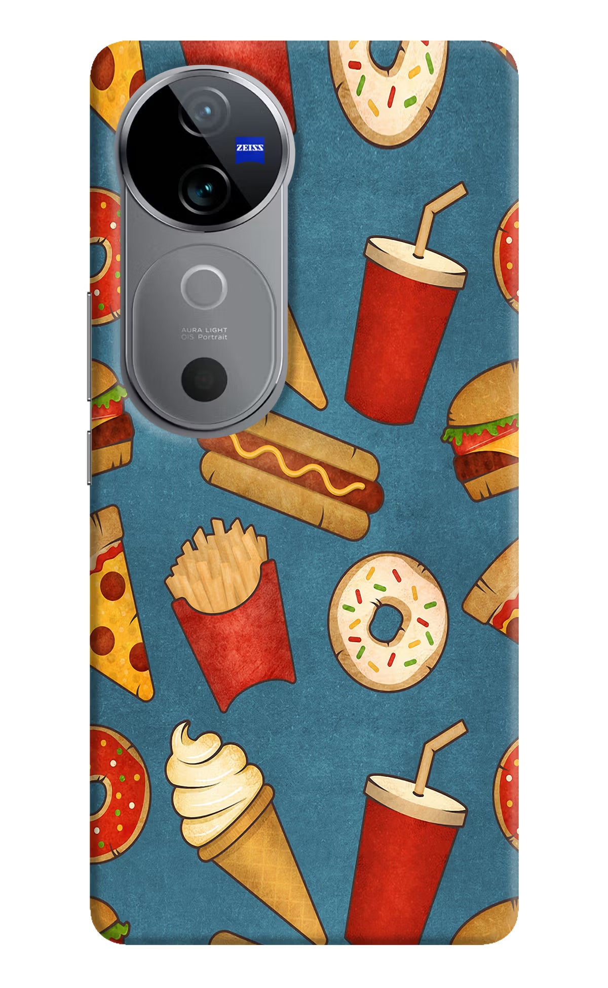 Foodie Vivo V40 5G Hard Case Back Cover by Casekaro