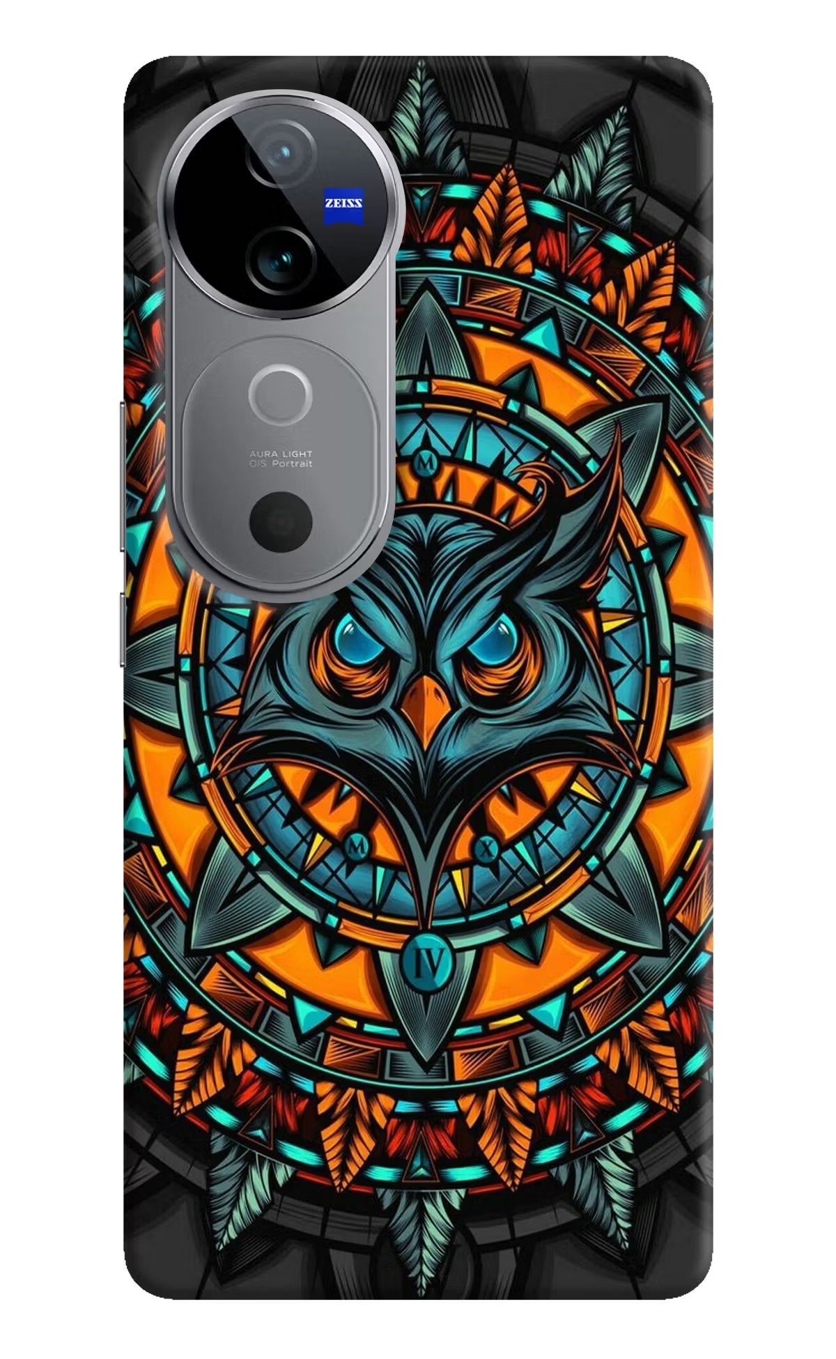 Angry Owl Art Vivo V40 5G Hard Case Back Cover by Casekaro