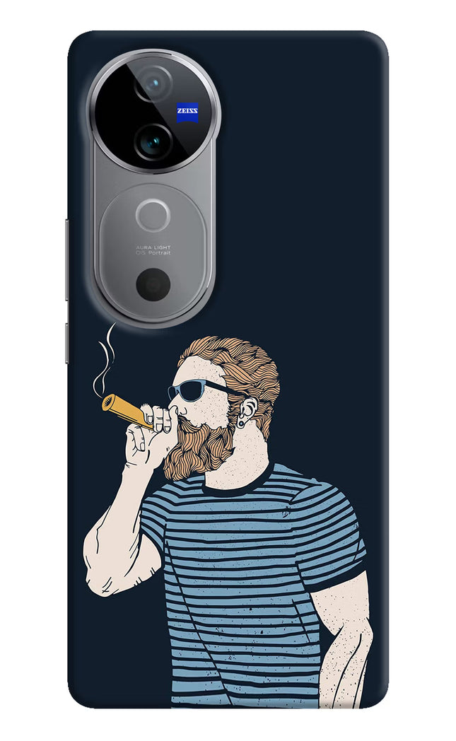 Smoking Vivo V40 5G Hard Case Back Cover by Casekaro