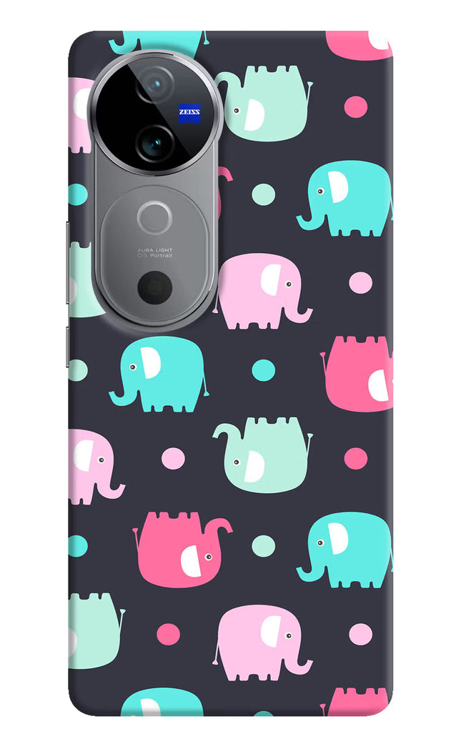 Elephants Vivo V40 5G Hard Case Back Cover by Casekaro