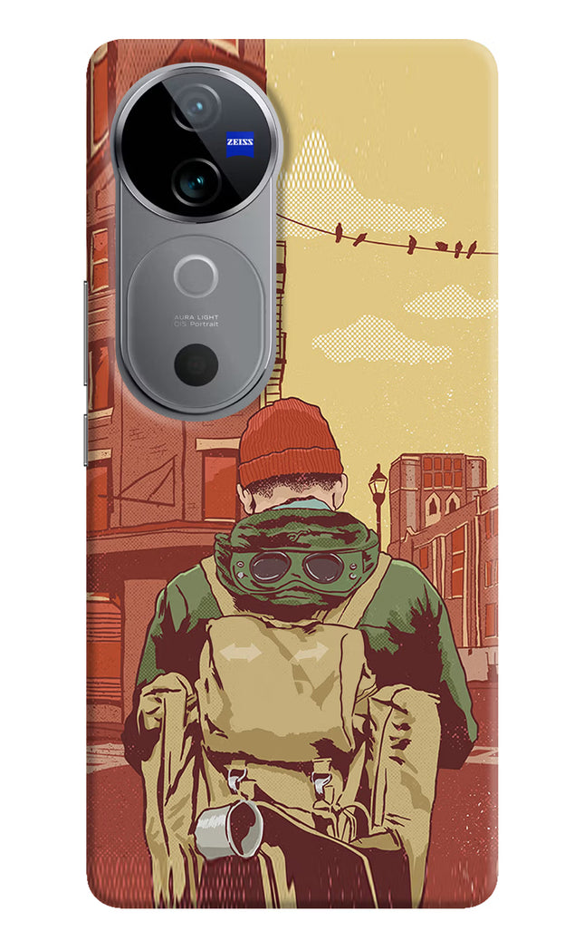 Adventurous Vivo V40 5G Hard Case Back Cover by Casekaro