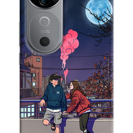 Chilling Couple Vivo V40 5G Hard Case Back Cover by Casekaro