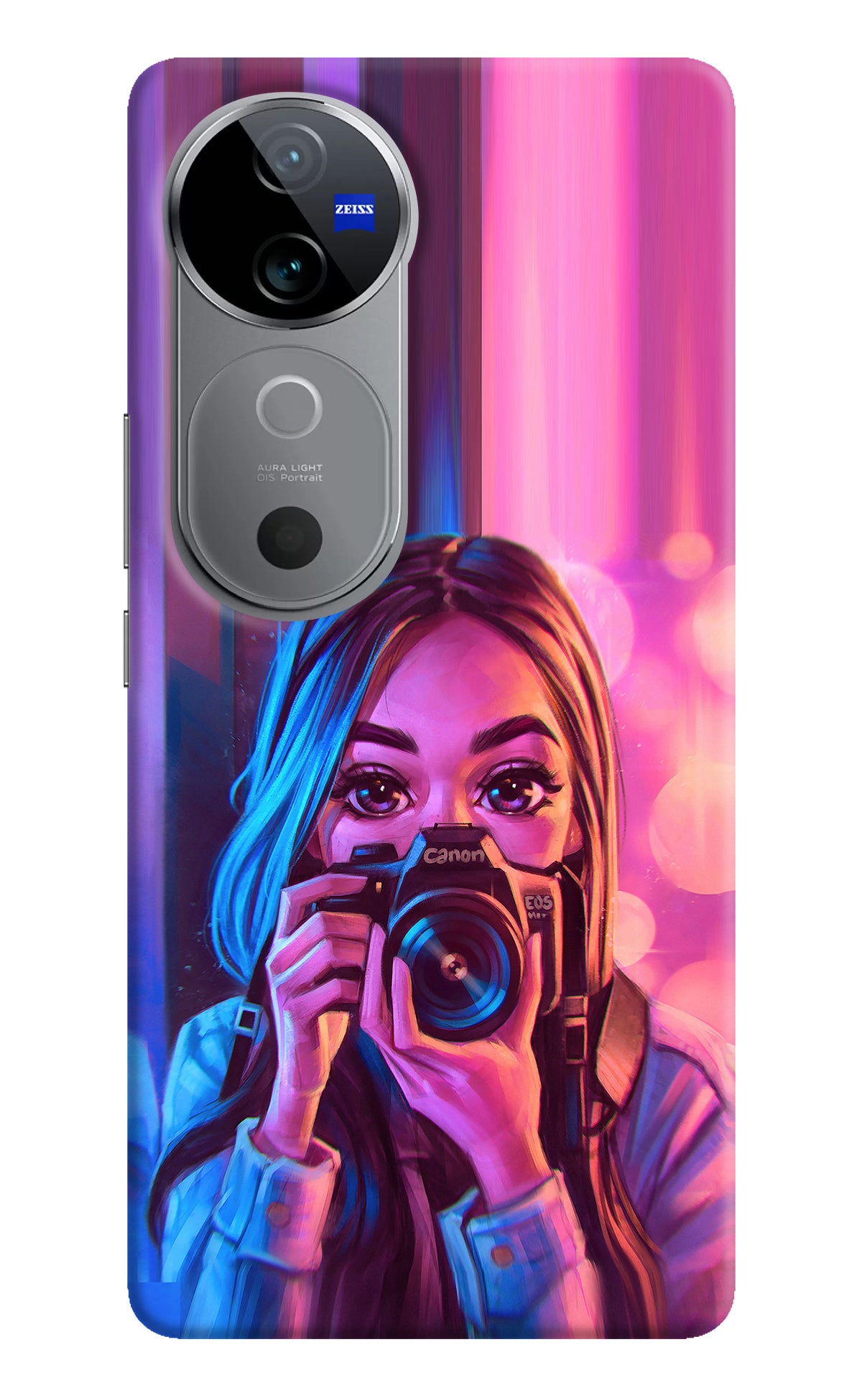 Girl Photographer Vivo V40 5G Back Cover