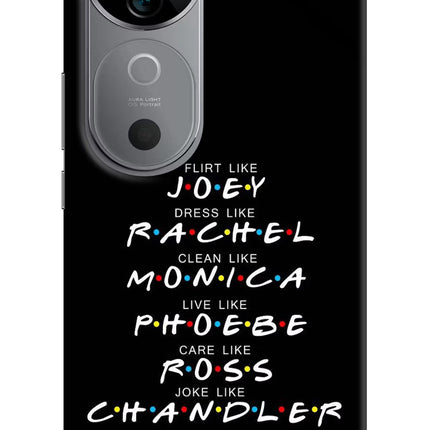 FRIENDS Character Vivo V40 5G Hard Case Back Cover by Casekaro