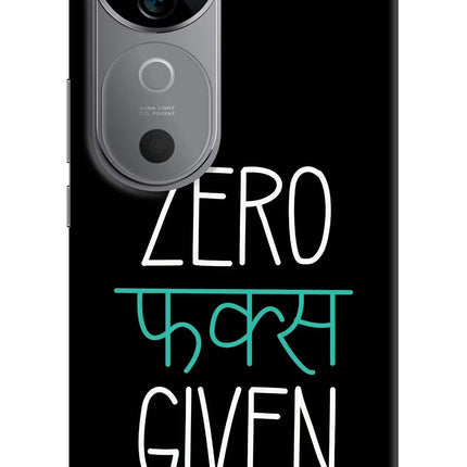 Zero Fucks Given Vivo V40 5G Hard Case Back Cover by Casekaro