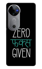 Zero Fucks Given Vivo V40 5G Hard Case Back Cover by Casekaro