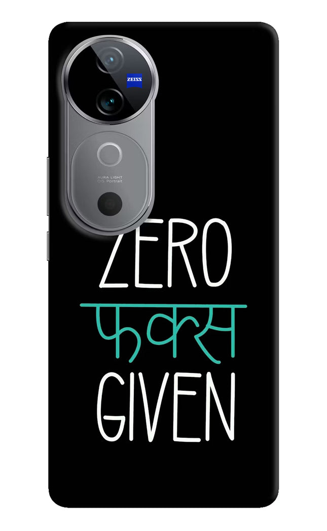 Zero Fucks Given Vivo V40 5G Hard Case Back Cover by Casekaro