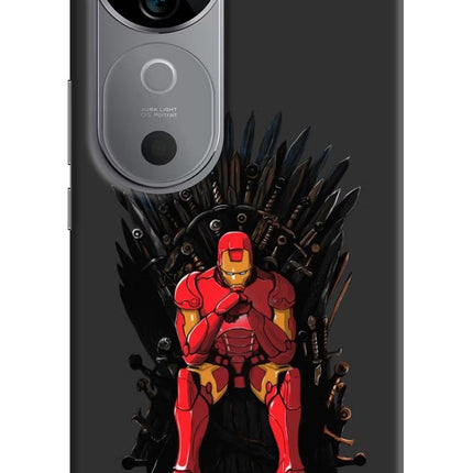 Ironman Throne Vivo V40 5G Hard Case Back Cover by Casekaro