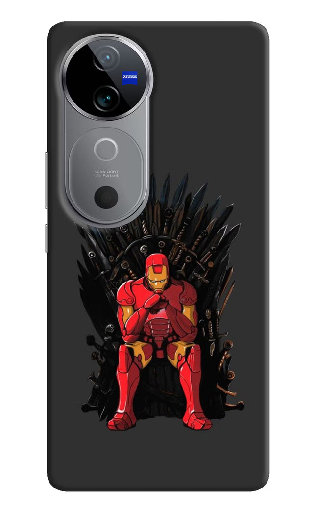 Ironman Throne Vivo V40 5G Hard Case Back Cover by Casekaro