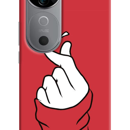 Korean Love Sign Vivo V40 5G Hard Case Back Cover by Casekaro