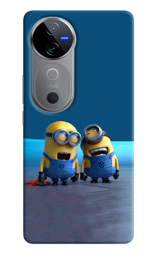 Minion Laughing Vivo V40 5G Hard Case Back Cover by Casekaro