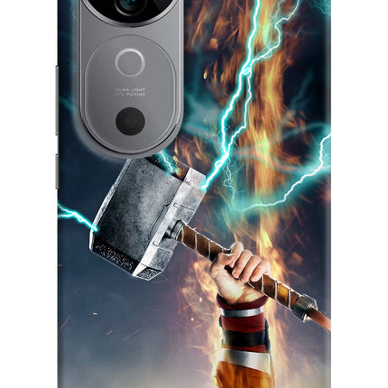 Thor Hammer Mjolnir Vivo V40 5G Hard Case Back Cover by Casekaro