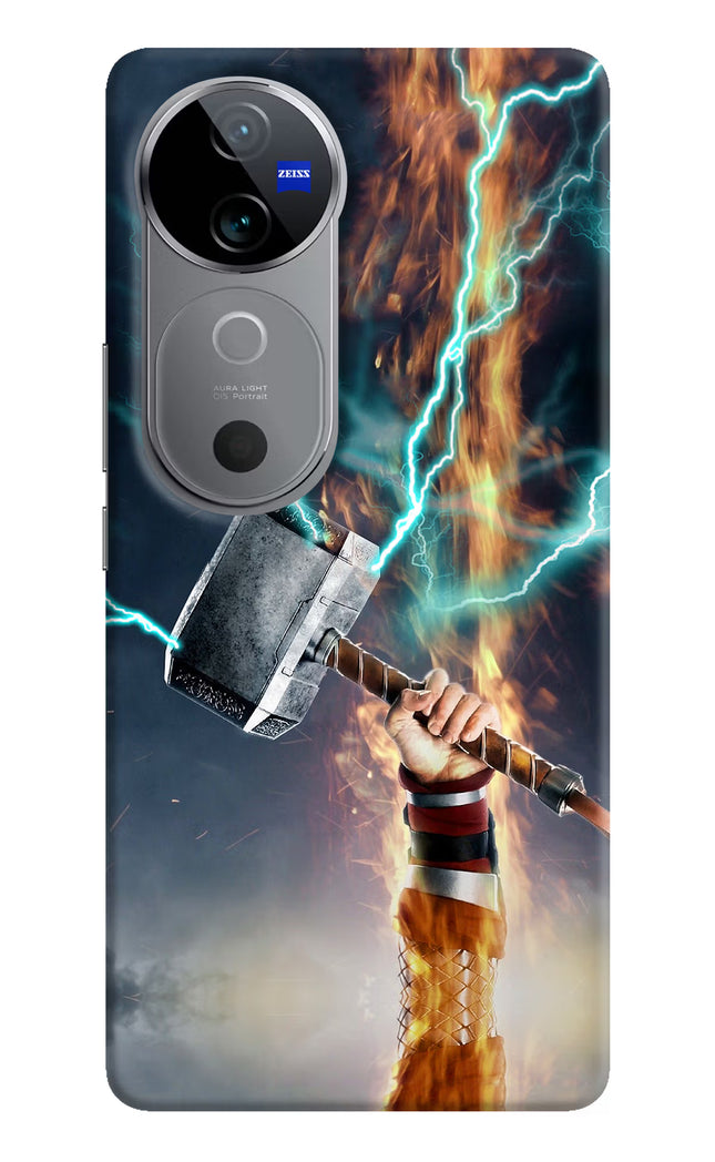 Thor Hammer Mjolnir Vivo V40 5G Hard Case Back Cover by Casekaro