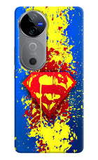 Superman logo Vivo V40 5G Hard Case Back Cover by Casekaro