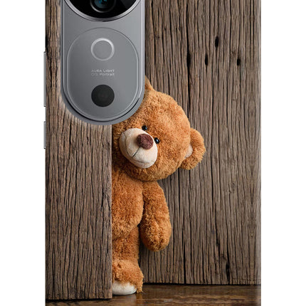 Teddy Wooden Vivo V40 5G Hard Case Back Cover by Casekaro