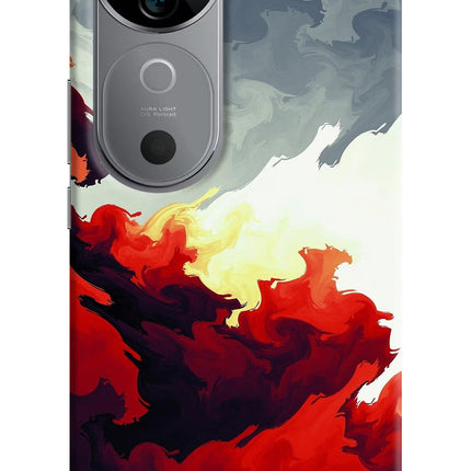 Fire Cloud Vivo V40 5G Hard Case Back Cover by Casekaro