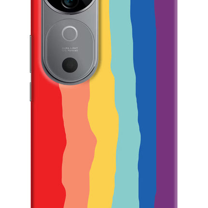 Rainbow Vivo V40 5G Hard Case Back Cover by Casekaro