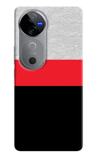 Tri Color Pattern Vivo V40 5G Hard Case Back Cover by Casekaro