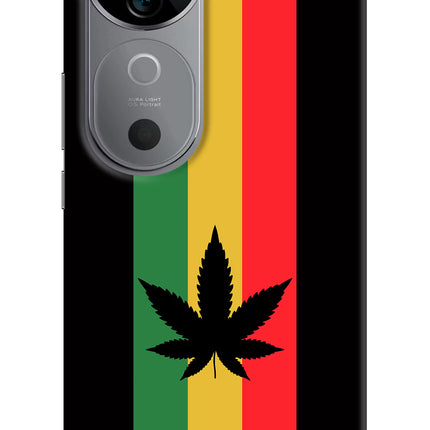 Weed Flag Vivo V40 5G Hard Case Back Cover by Casekaro