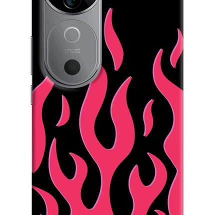 Fire Flames Vivo V40 5G Hard Case Back Cover by Casekaro