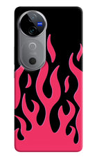 Fire Flames Vivo V40 5G Hard Case Back Cover by Casekaro