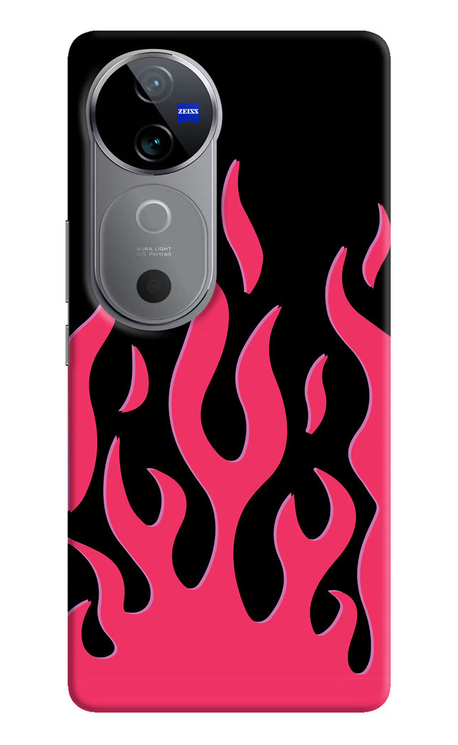 Fire Flames Vivo V40 5G Hard Case Back Cover by Casekaro