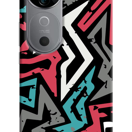 Geometric Graffiti Vivo V40 5G Hard Case Back Cover by Casekaro