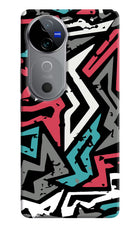 Geometric Graffiti Vivo V40 5G Hard Case Back Cover by Casekaro