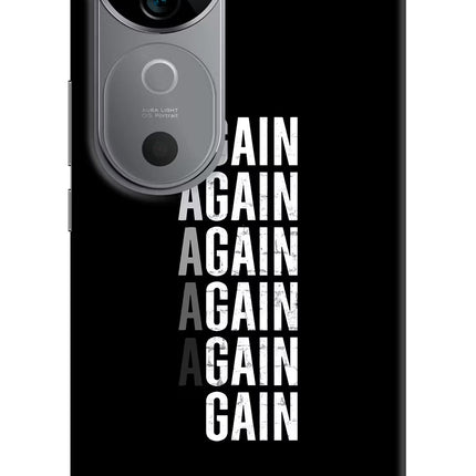 Again Again Gain Vivo V40 5G Hard Case Back Cover by Casekaro