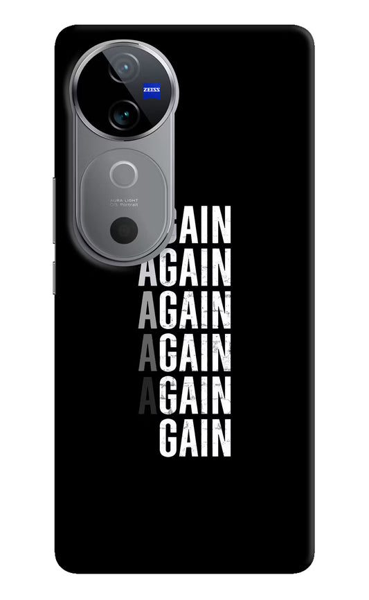 Again Again Gain Vivo V40 5G Hard Case Back Cover by Casekaro