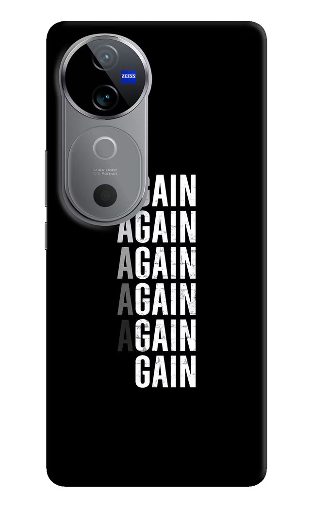 Again Again Gain Vivo V40 5G Hard Case Back Cover by Casekaro